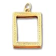 14k Picture frame Pendant