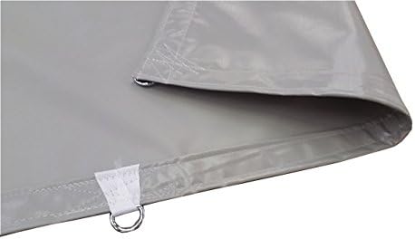 5x10 22oz Heavy Duty Vinyl Coated Tarp Cover-Camping Tarp-Waterproof - Tear and puncture resistant tarpaulin. Boat Machinery Farm Equipment Home Floor Truck Trash Shelter Canopy