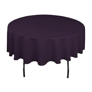 90 Inch Round Polyester Tablecloth