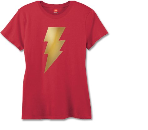  Shazam! Metalix Symbol Women's Tee