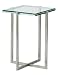 Adesso Glacier Pedestal - Clear/ Steel (Small)