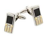 Mobile Phone Cell Phone Cufflinks With Presentation Box.