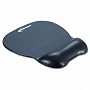 Gel Mouse Pad with Wrist Rest, Nonskid Base, 8-1/4 x 9-5/8, Black