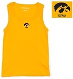 NCAA Iowa Hawkeyes Collegiate Debut Gold Ladies Tank Top