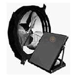 Air Vent Inc. 800Cfm Solar Gable Fan 53560 Attic and Whole House Fans