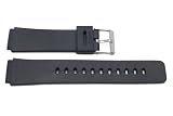 Casio Replacement 19mm Black Watch Band - P3034