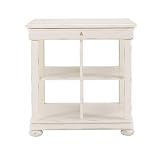 Louis Louis Bookcase End Table White Pearl