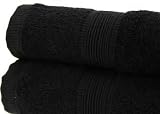 Kitchen & Housewares : Egyptian 100% Cotton Black 500gsm Bath Towel