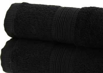 Childrens Toyshop  Kitchen & Housewares : Egyptian 100% Cotton Black 500gsm Bath Towel