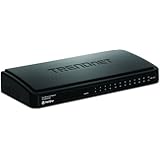 TRENDnet 24-Port Unmanaged 10/100 Mbps Ethernet Desktop Plastic Housing Switch TE100-S24D