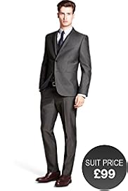 Super Slim Fit Limited Collection 2 Button Striped Jacket