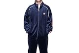 Fila Men's Vintage Blue Velour Track Sweat Suit