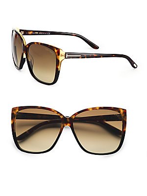 Tom Ford Lydia FT0228 Sunglasses - 05F Havana (Brown Gradient Lens) - 61mm