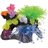 Coral Art - Reef Scene - Medium - Green - 8.2 in. x 5.1 in. x 4 in.
