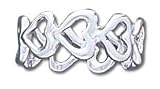 Solid Sterling Silver Hearts Ring