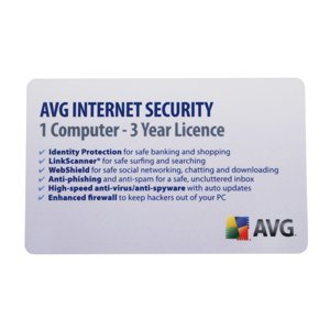 AVG Internet Security 2011, 1 User, 3 Year Subscription – Netbook Card Version (WORKS ON ANY PC)