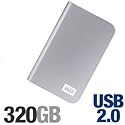 Western Digital My Passport Essential 320 GB USB 2.0 Portable Hard Drive WDMES3200TN (Cool Silver)