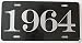 1964 YEAR LICENSE PLATE