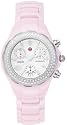 Michele Tahitian Ceramic Pink Diamond Ladies Watch MWW12A000003