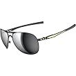 Oakley Shaun White Plaintiff Men's Polarized Special Editions Signature Series Sports Sunglasses w/ Free B&F Heart Sticker Bundle - Matte Black/Grey
