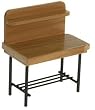 Dollhouse Miniature Black & Oak Potting Table
