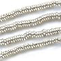 Silver Plated Heishe Spacers 3.5mm-15 In Strand