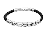 Diesel DX0033040 Mens Leather Bracelet With Diesel Emblem