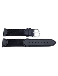 Original Swiss Army Brand 19mm-Nylon/Leather-Black