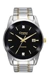 Caravelle by Bulova Men's 45D105 Diamond Black Dial Bracelet Watch