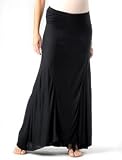 A Pea in the Pod: Lavish by Heidi Klum Pull On Style Full Length A-line Solid Color Maternity Skirt