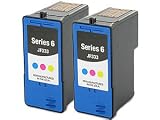 2-Pack Remanufactured Colour Ink Cartridges for Dell InkJet 725 / All-In-One 810 Printers