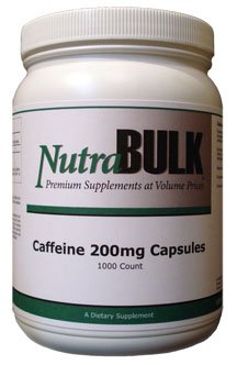 NutraBulk Caffeine 200mg, 1000 Capsules
