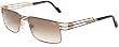 Cazal Men's 9005 Classic Fashion Sunglasses,Brown/Gold Frame/Brown Gradient Lens,one size