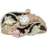 Black Hills Gold Womens 10k Bridal Set with Engagement Ring & Wedding Ring from Coleman