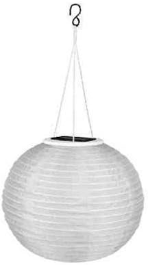 (4) ea Four Seasons Courtyard AP-D2012 White 12" Solar Powered Chinese Hanging Lantern Lights
