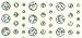 Stampendous Diamond Dots Stickers -Silver with Gold Edges Circles