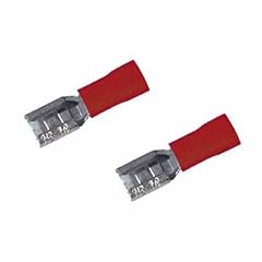 Flachsteckhülsen rot, 20 Stück