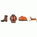 Deer Hunting Ornament Set