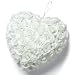 Winter White Wilton Wedding Flowering Heart Wreath