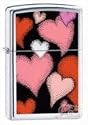 Zippo Lighter Colors of Love, High Polished Chrome