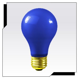25A/B A19 Ceramic Blue Light Bulb