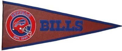 Buffalo Bills - NFL Pigskin Traditions Pennant NFL (Pennant Wallhanging)