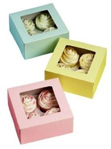 Wilton Cupcake Boxes - Pastel - Holds 4