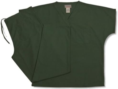 Hunter Green Heavyweight Premium Quality Unisex Scrub Set