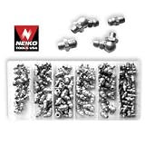 110 Pieces Hydraulic Grease Fitting Assortment Set - SAE