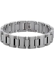 9.0" Dura Tungsten® Link Bracelet 08.50 Inch Chocolate Immerse lating Tub528