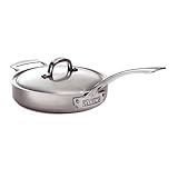 Viking Range Stainless Steel Saute Pan with Lid 6 Qt.