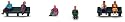 Hornby R561 00 Gauge Skaledale People Sitting Kits People