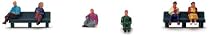 Hornby R561 00 Gauge Skaledale People Sitting Kits People