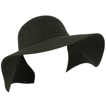 Winter Wool Ribbon Hat Floppy Ribbon 4-3/8